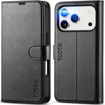 Infostyle Preklopna torbica TUCCH za iPhone 17 Pro - črna