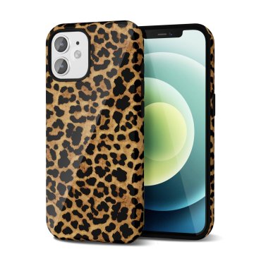 Infostyle Ovitek z vzorcem geparda za iPhone 12/12 Pro - rjava