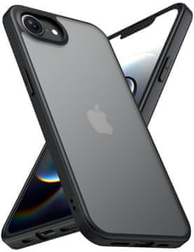 Infostyle Ovitek X-level za iPhone 16e – črna mat prozorna