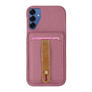 Infostyle Usnjen ovitek za Samsung Galaxy S25 Ultra – Držalo za kartice, Roza