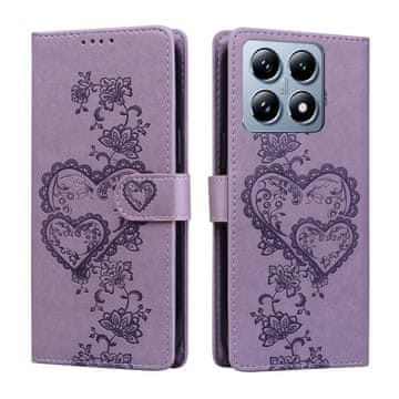 Infostyle Preklopni ovitek za Xiaomi 14T Pro – vijolično srce