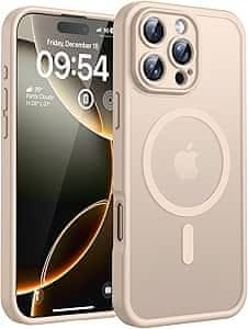 Infostyle TOCOL magnetni ovitek za iPhone 16 Pro – mat prosojen, puščava