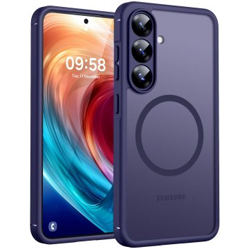 Infostyle TOCOL magnetni ovitek za Samsung Galaxy S25 (6,2") – mat vijolična