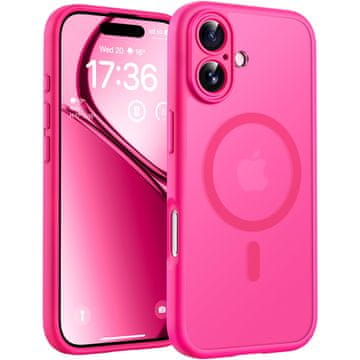Infostyle Ovitek TOCOL za iPhone 17 6,3" – MagSafe, mat prozoren, hot pink