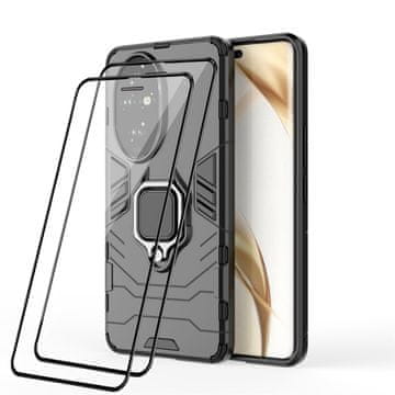 Infostyle Ovitek RonRun za Honor 200 Pro + 2 pakiranja zaščitnih stekel (črna)
