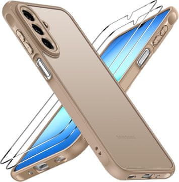 Infostyle iVoler 3-v-1 zaščitni komplet za Samsung Galaxy A17 – ovitek + 2x kaljeno steklo, titan