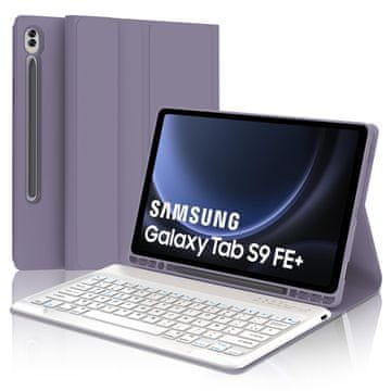 Infostyle JADEMALL ovitek s tipkovnico za Samsung Galaxy Tab S9 FE+ – vijolična