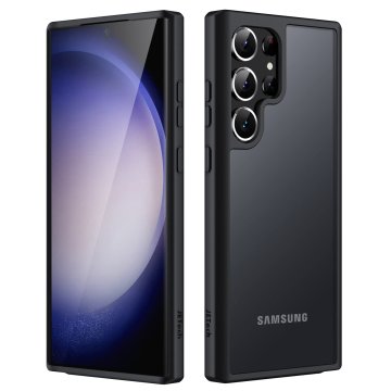 Infostyle JETech mat ovitek za Samsung Galaxy S23 Ultra - prosojno črna