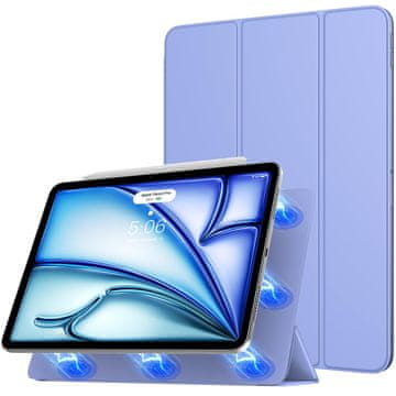 Infostyle TiMOVO močan magnetni ovitek za iPad Air 5 (2022), Air 4 (2020) in iPad Pro 11 (2018), trojno stojalo, podpora Apple Pencil, sivkasto vijoličen