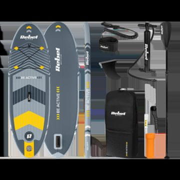Rebel Napihljiva SUP deska za plavanje 244 cm Rebel veslaški komplet s pump nahrbtnik