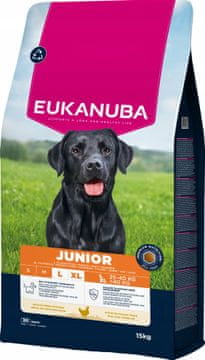Eukanuba Eukanuba Nutrition Junior Large Breed piščanec suha hrana 15 kg