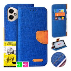 shumee Ovitek za Honor 400 CANVAS z magnetno denarnico + denarnica iz 9H stekla