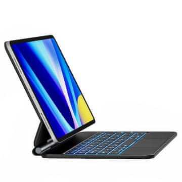 Infostyle Preklopna torbica s tipkovnico za iPad Pro 11 (1–4 gen) / iPad Air 4/5 - črna