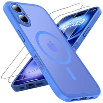 Infostyle TOCOL Magnetic ovitek + 2 zaščitni stekli za iPhone 16 Plus – ultramarin