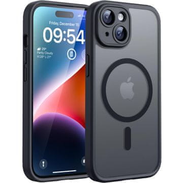 Infostyle TOCOL magnetni ovitek za iPhone 14 – prosojno mat črna