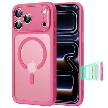 Infostyle ESR magnetni ovitek za iPhone 17 Pro – MagSafe, mat roza