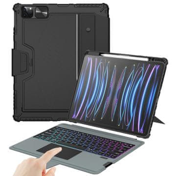 Infostyle Nillkin ovitek s tipkovnico za iPad Pro 12,9" (2018/2020/2021/2022) in iPad Air 13 (2024) – črna