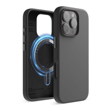 Infostyle Elago silikonski ovitek za iPhone 16 Pro – MagSafe, črna