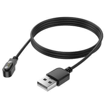 Infostyle Borofone BD13 magnetni polnilni kabel za pametno uro – 60 cm, črn