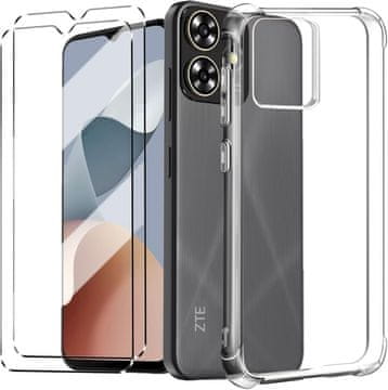 Infostyle Prozoren ovitek + 2x kaljeno steklo za ZTE Blade A73 4G