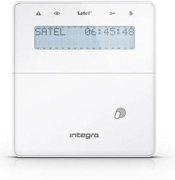 SAL Satel INT-KLFR-W tipkovnica z RFID čitalnikom, stopnja 3, bela