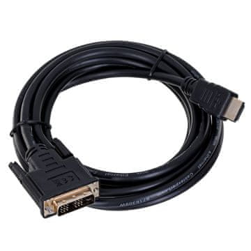 Gembird Gembird HDMI/DVI-D kabel, 3m, M/M, zlati konektorji, črn