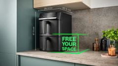 Bosch Serie 6 cvrtnik na vroč zrak, 12 L, črn (MAFD661B7)
