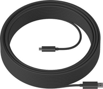 Logitech Logitech STRONG USB A v USB C kabel 10m, grafit