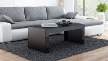slomart Cama TESS120 CZ/CZ črn coffee/side/end table z 2 nogama