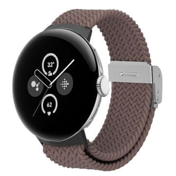 Infostyle Osianga elastični najlonski pašček za Google Pixel Watch / Pixel Watch 2 – smokey purple