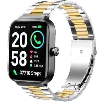 Infostyle Kovinski pašček Blueshaweu 19 mm za IDW15 – srebrno-zlata