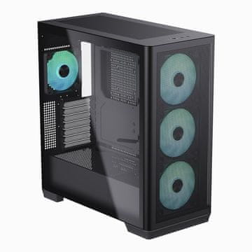 Aer APNX C1-BK-V1 ARGB Midi Tower PC ohišje, črno, s kaljenim steklom