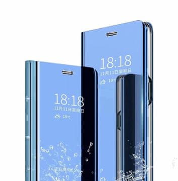 Infostyle Preklopna torbica za Xiaomi Poco X5 Pro – z ogledalom, stojalo, ultra tanek (moder)