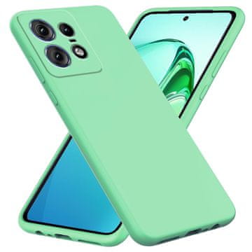 Infostyle Silikonski ovitek za Motorola Edge 50 Pro – tanek, mehak TPU, mint green