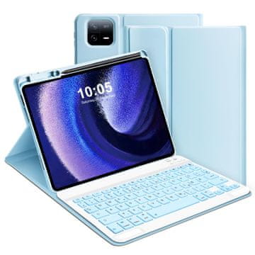 Infostyle GOOJODOQ ovitek z tipkovnico Xiaomi Pad 6 / 6 Pro – QWERTZ, moder