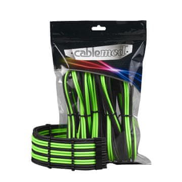 slomart Cablemod CM-PCAB-BKIT-NKKLG-3PK-R komplet notranjih napajalnih kablov, 3 kosi, zelena/črna