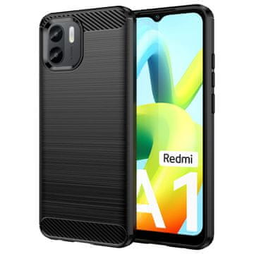 Infostyle Carbon silikonski ovitek za Xiaomi Redmi A1 – črn, TPU zaščita