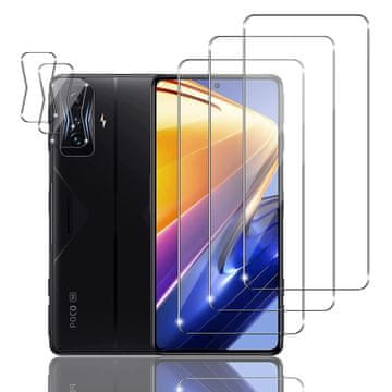 Infostyle Zaščitno steklo Xiaomi Poco F4 GT (3x zaslon + 3x kamera) – 9H, ultra tanko, HD