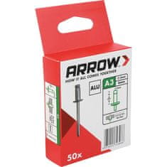 Arrow Aluminijaste slepe zakovice Arrow 3 x 6 mm (50 kosov)
