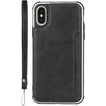 Infostyle Ovitek za telefon "Leather Book" iPhone X/XS Črna