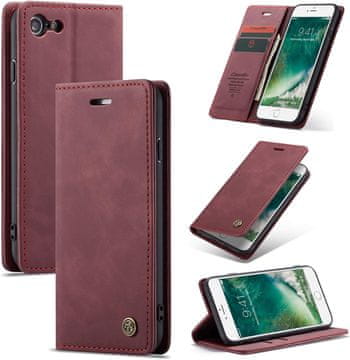 Infostyle Preklopna torbica BigCousin za iPhone 6 Plus / 7 Plus / 8 Plus – Vinsko rdeča