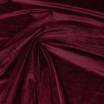 shumee Bordo žametna pletenina za šivanje 0,5 m gladka mehka