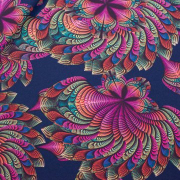 shumee Silki Fabric Orientalsko mornarsko modra