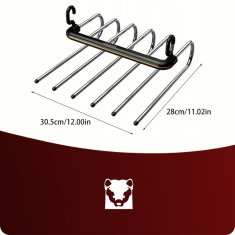shumee 3.1 Obešalnik za hlače 6 v 1