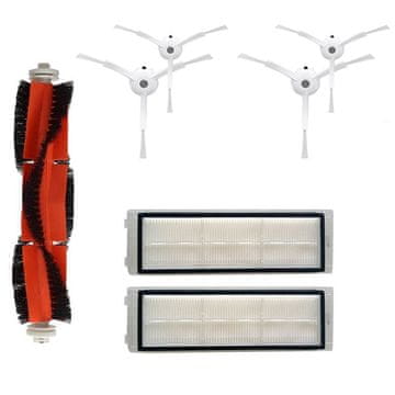 shumee Komplet krtačnih filtrov za Roborock E20 E25 E35 S50 S60 S65 S5 S6 MAXV S501