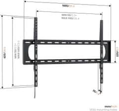 Vogels UP9003, stenski nosilec za zaslone od 55"-120", fiksni, nosilnost 120 kg