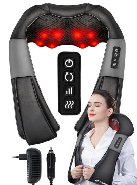 shumee Masažer za vrat, hrbet, stopala, telo, masažni pas Shiatsu PRO-Comfy30W-02