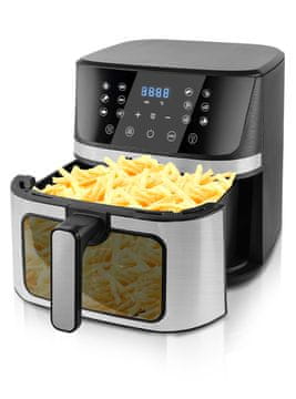 shumee Cvrtnik na vroč zrak Cvrtnik na vroč zrak Velik 7 l Zmogljiv 1800 W Okno MalTec AirFryer 1800W-7L