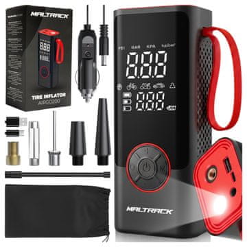 shumee Električna kolesarska črpalka, kompresor, polnilna powerbank 6000 mAh AirGO200