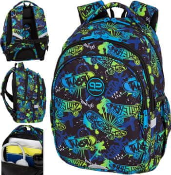CoolPack Otroški nahrbtnik Jerry Skate Night CoolPack, Pat